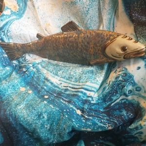 VERY EXQUISITE AND AMPLE CARLOS VILLANUEVA FISH SCULPTURE